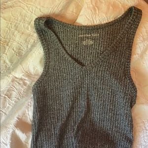 Grey American Eagle crop top
